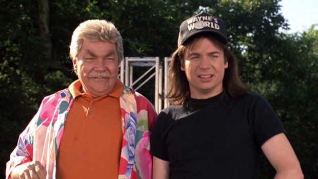 Rip Taylor in "Wayne's World"