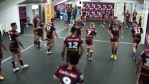 Broncos during half-time