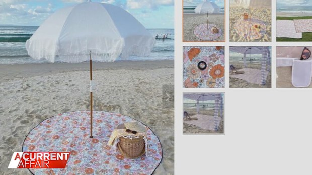 Breanna Effeney claims she found an identical version of her beach mats designs being sold on Alibaba.