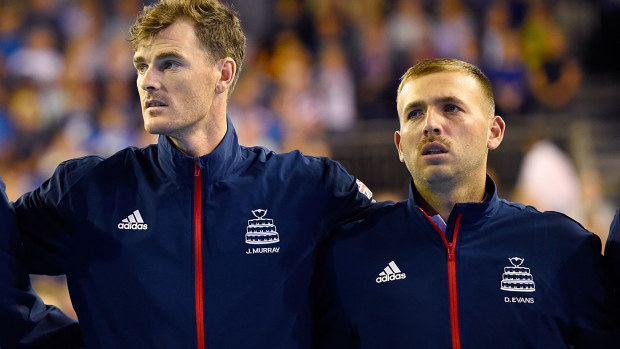 Great Britain's Jamie Murray and Daniel Evans