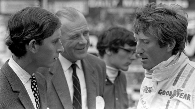 Jochen Rindt with Prince Charles in 1970.