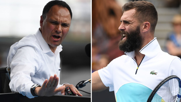 Paire and umpire clash during Cilic match