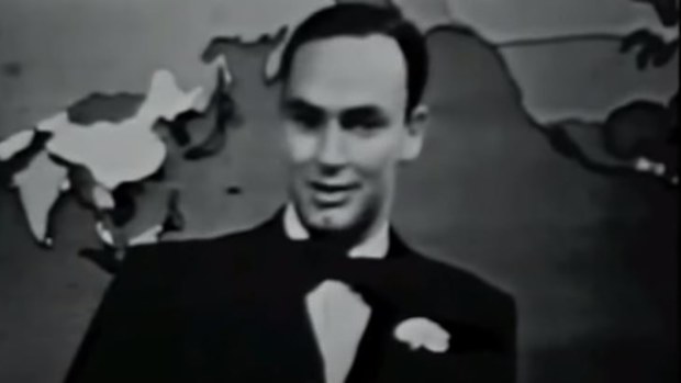 The 1957 recreation of the first moments on Australian television.