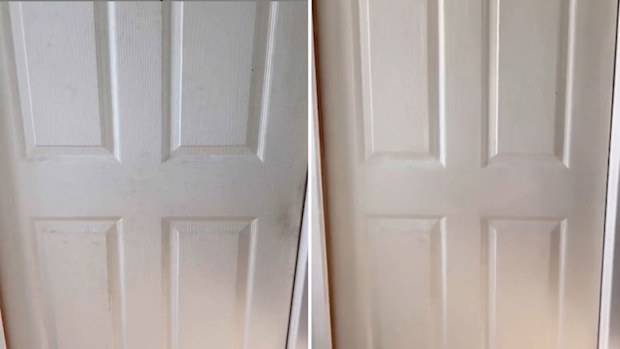 Professional cleaner Charlotte shares her favourite wall cleaning hack, magic erasers