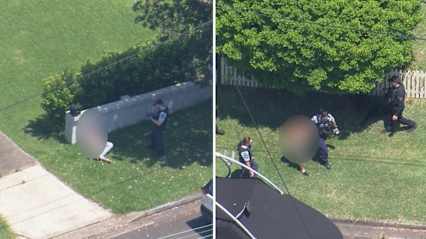 Two teenagers have been arrested after an alleged hit-and-run in Sydney's north earlier today.