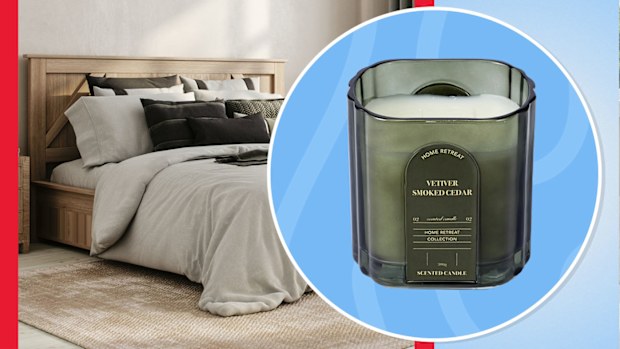 Kmart Home Retreat candle bedroom