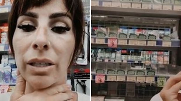Sara Vale in tears after panic buyers clear baby medicine off shelves