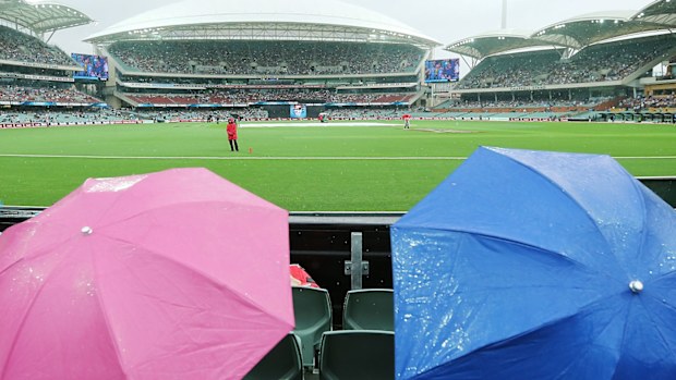 The match between the Thunder and the Strikers was a washout. (Getty)