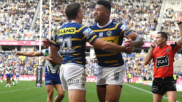 The Eels edge out the Warriors at Bankwest