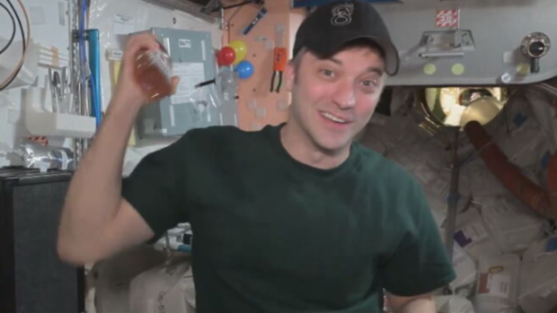 NASA astronaut Matthew Dominick tomato sauce ketchup bottle low gravity October 29, 2024