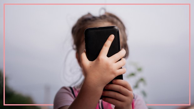 9PR: Child using a mobile phone
