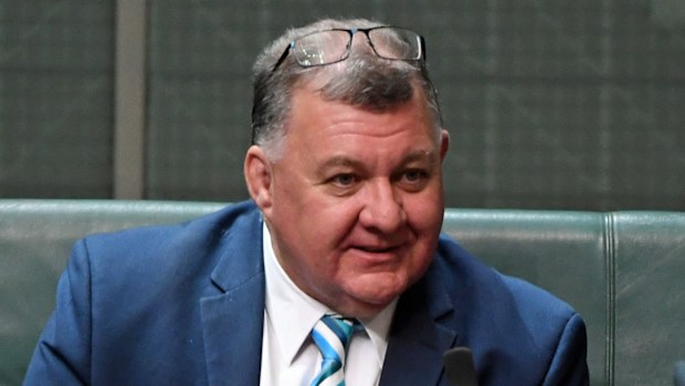 MP Craig Kelly in parliament.