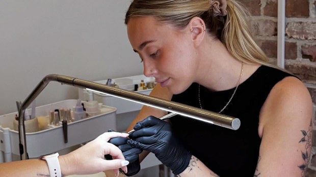 Britt Bedford owns and runs BB Claws, a boutique nail salon in Sydney's South.