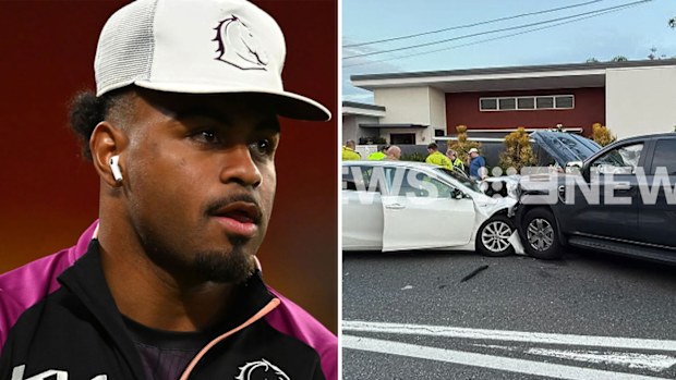 Star Broncos player Ezra Mam has allegedly returned a positive result in a roadside drug test after being involved in a car crash overnight.