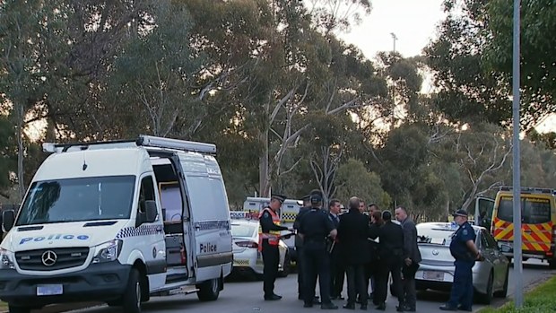 The 40-year-old victim was pronounced dead at the scene
