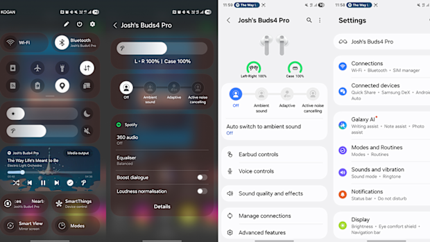 9PR: Samsung Galaxy Buds4 Pro settings