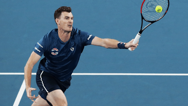 Jamie Murray in action in 2020.
