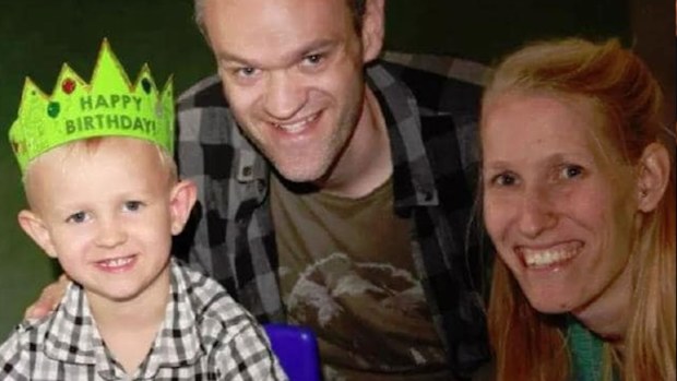 Dr Katy Williams, 35, and her son Finn were only saved from being trampled to death when the scientist’s husband, Dr Sam Williams, confronted the animal