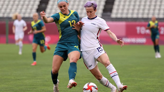 Matildas locked in tough battle with USA.
