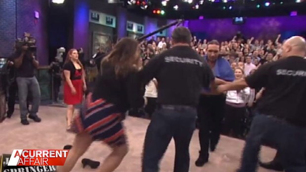 There was a regular line up of cheating spouses and on-air punch-ups on Jerry Springer's show.