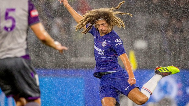 Ethan Ampadu of Chelsea during the friendly match against Perth Glory at Optus Stadium in Perth. (AAP)
