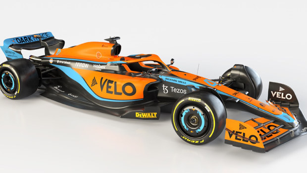 Daniel Ricciardo's all-new McLaren for 2022.