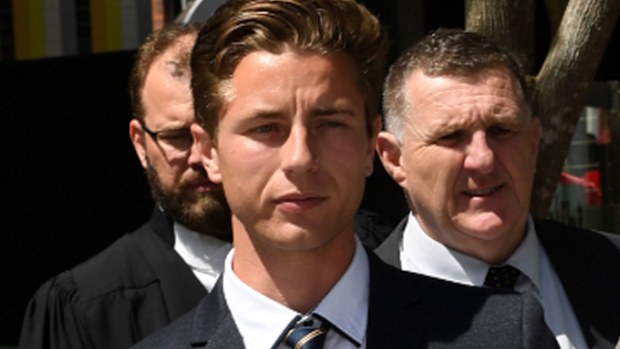 Jack Scott Turner Winship leaves the Brisbane Magistrates Court. Picture: AAP