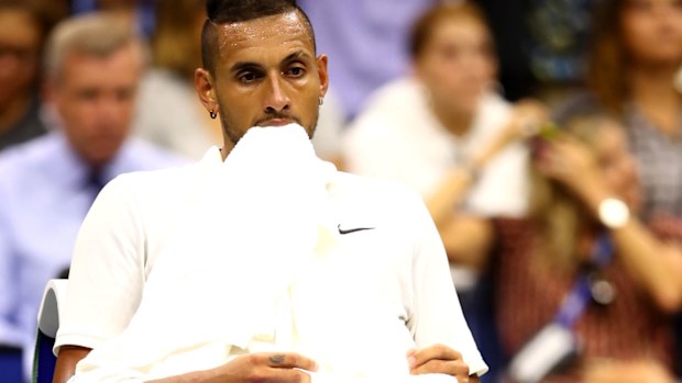 Kyrgios staring down the barrell of defeat against Rublev