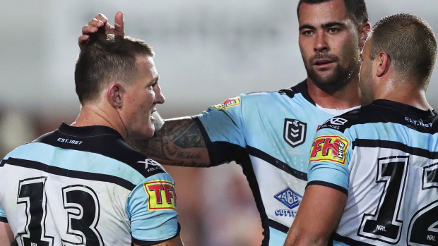 Paul Gallen and Andrew Fifita. (Getty)