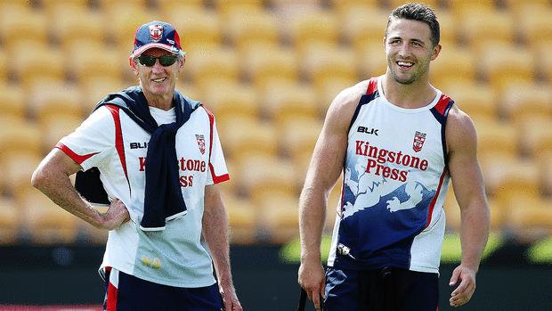 Wayne Bennett and Sam Burgess
