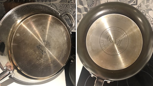 Dishwasher tablet cleaning hack for burnt pans