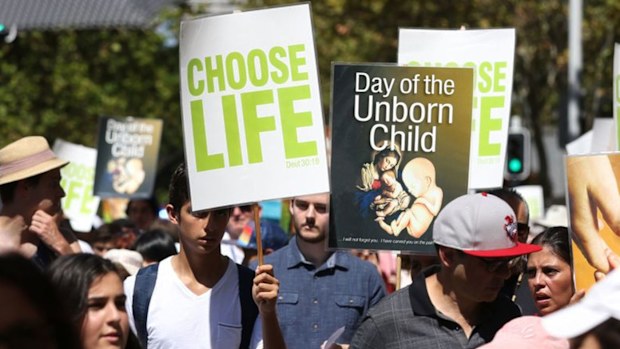 In Tasmania, the NT and Victoria it's illegal to protest outside abortion clinics. (AAP)