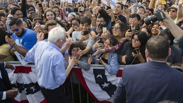 Bernie Sanders is the current frontrunner in the Democratic primary race.