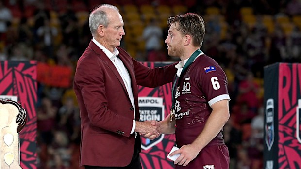 Wayne Bennett and Cameron Munster