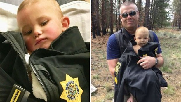A missing toddler was found in the woods in Oregon after six hours alone.
