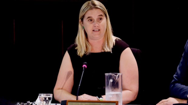 City of Melbourne Councillor Cathy Oke speaks at a highly-charged council meeting. (AAP)