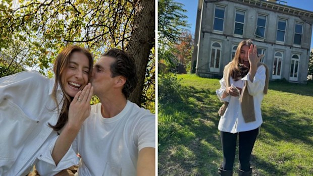 Andy Lee proposes to Rebecca Harding 