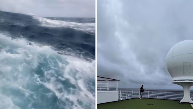 Ocean swells cyclone alfred