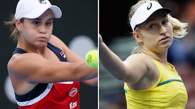 Ash Barty and Daria Gavrilova