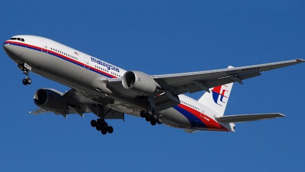 A Malaysia Airlines Boeing 777.