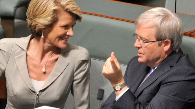 Julie Bishop and Kevin Rudd. (AAP)