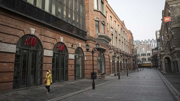 The streets of Wuhan are empty following the coronavirus outbreak.