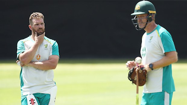 Aaron Finch and Andrew McDonald