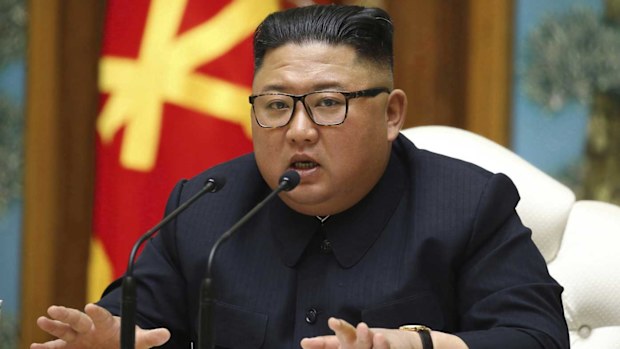 Kim Jong-un in a photo released by the North Korean government earlier this month.