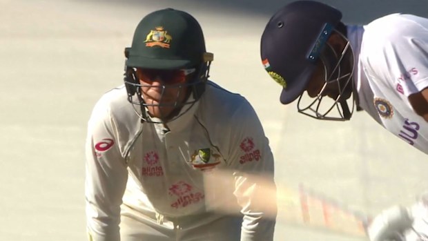 Tim Paine and Ashwin trade words. (Twitter). 