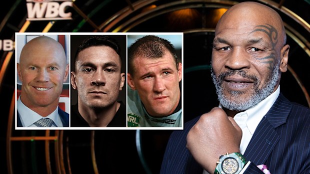 Barry Hall, Sonny Bill Williams, Paul Gallen, Mike Tyson