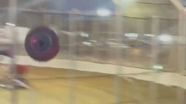 Tyre hits person at race event Avalon