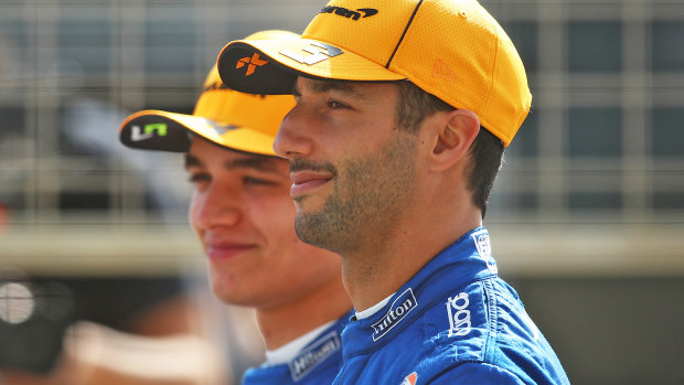 Daniel Ricciardo and Lando Norris