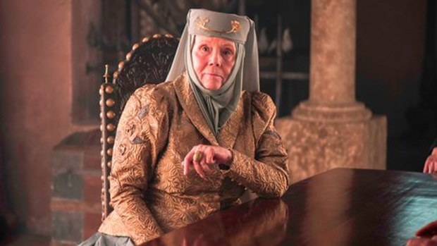 Dame Diana Rigg as Olenna Tyrell in Game Of Thrones 