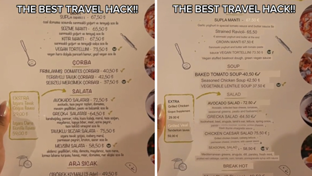 Nguyen shares travel hack on Google Translate that instantly translates automatically detected words.